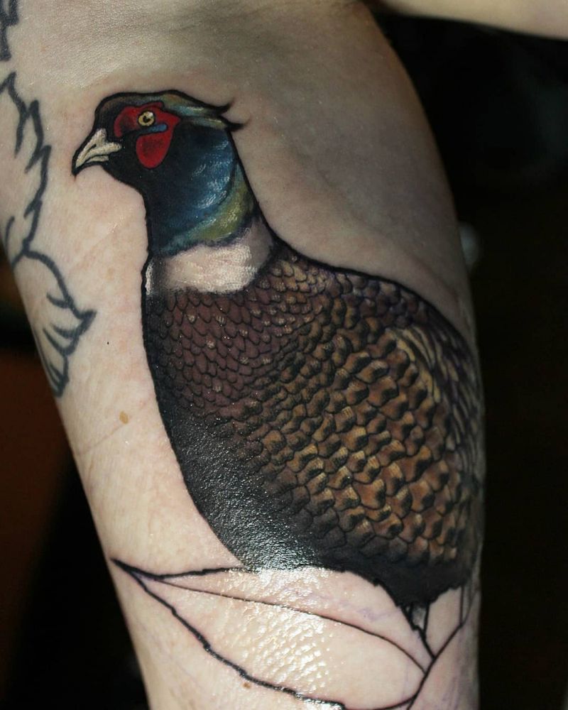 30 Pretty Pheasant Tattoos to Inspire You