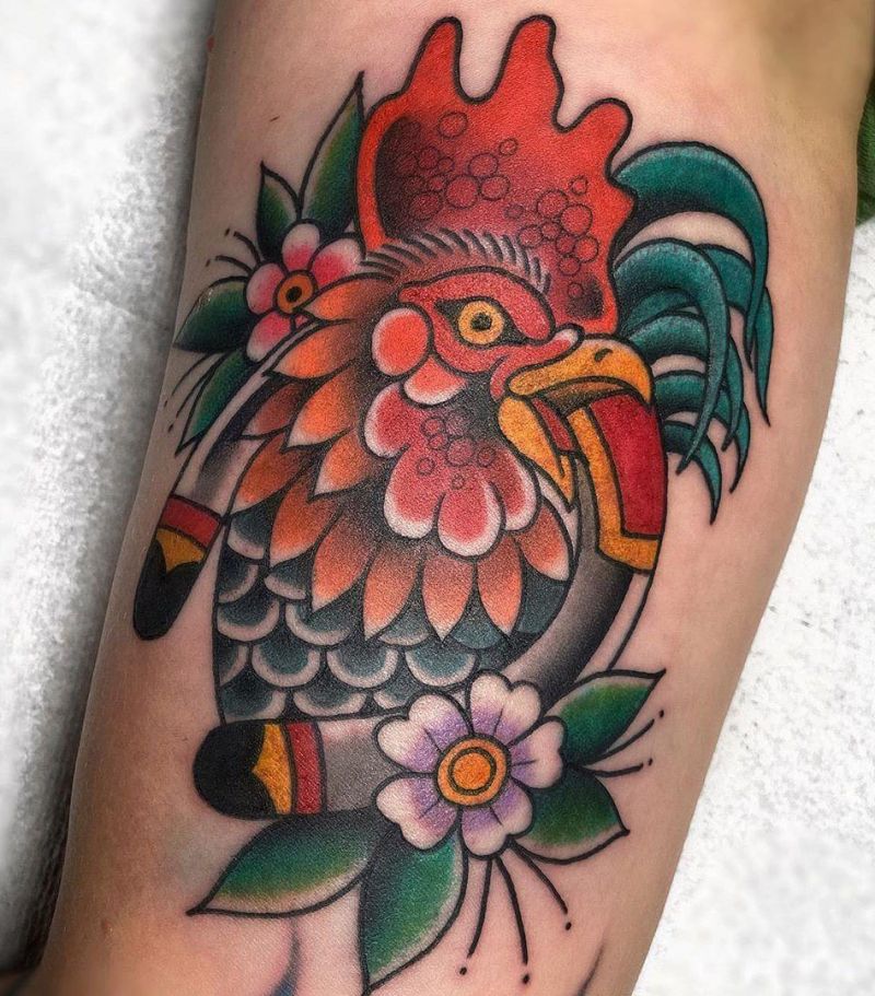 30 Creative Rooster Tattoos Give You Inspiration