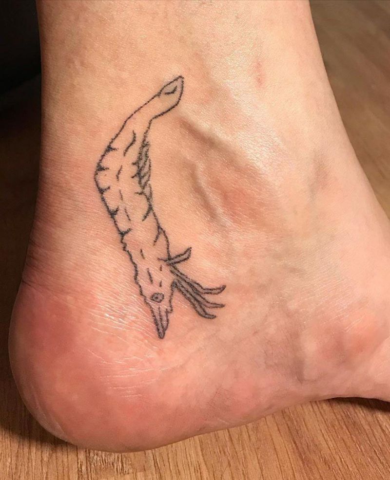 30 Pretty Shrimp Tattoos to Inspire You