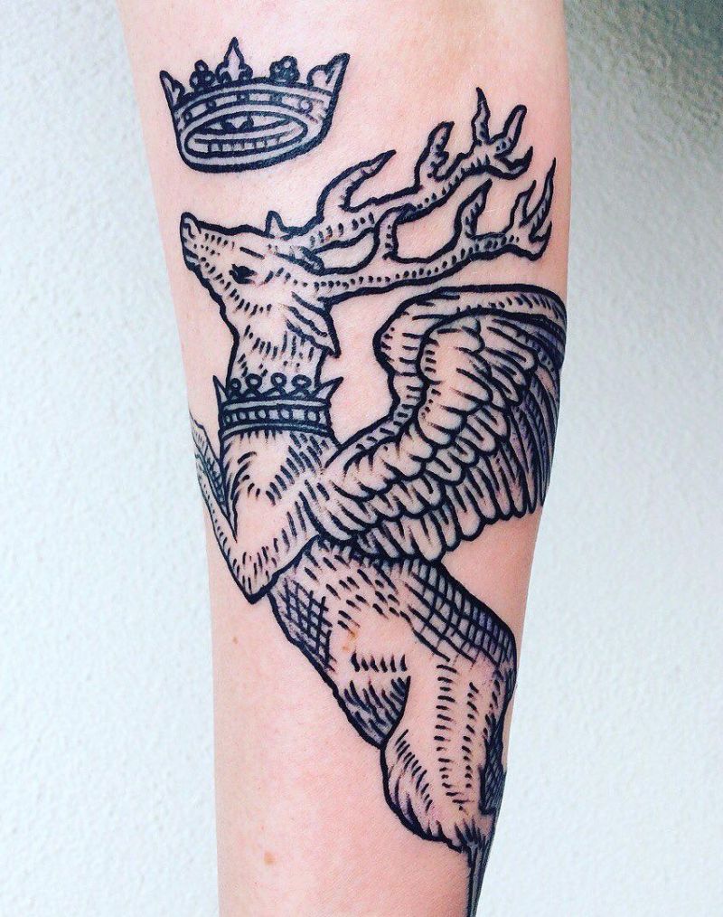 30 Pretty Stag Tattoos That Improve Your Taste