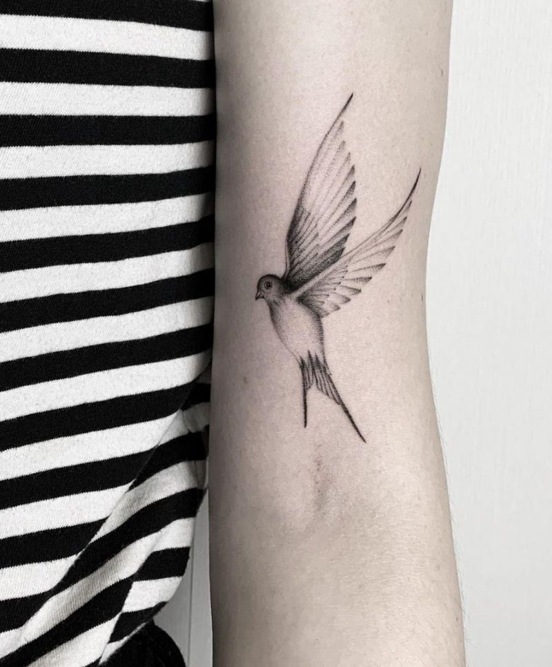 30 Stunning Swallow Tattoos for You to Enjoy