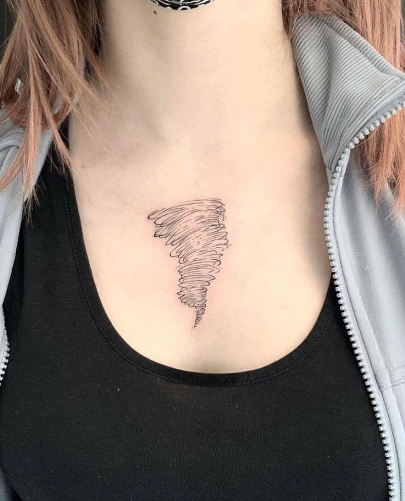 30 Pretty Tornado Tattoos to Inspire You