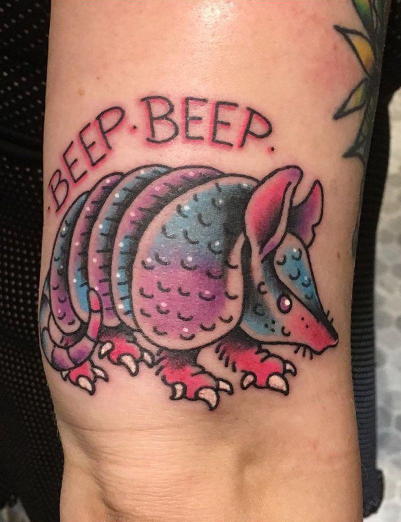 30 Stunning Armadillo Tattoos You Will Love