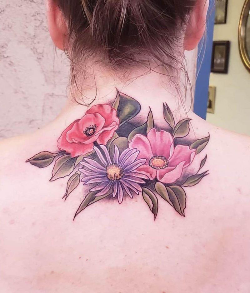 30 Pretty Aster Tattoos for Your Inspiration