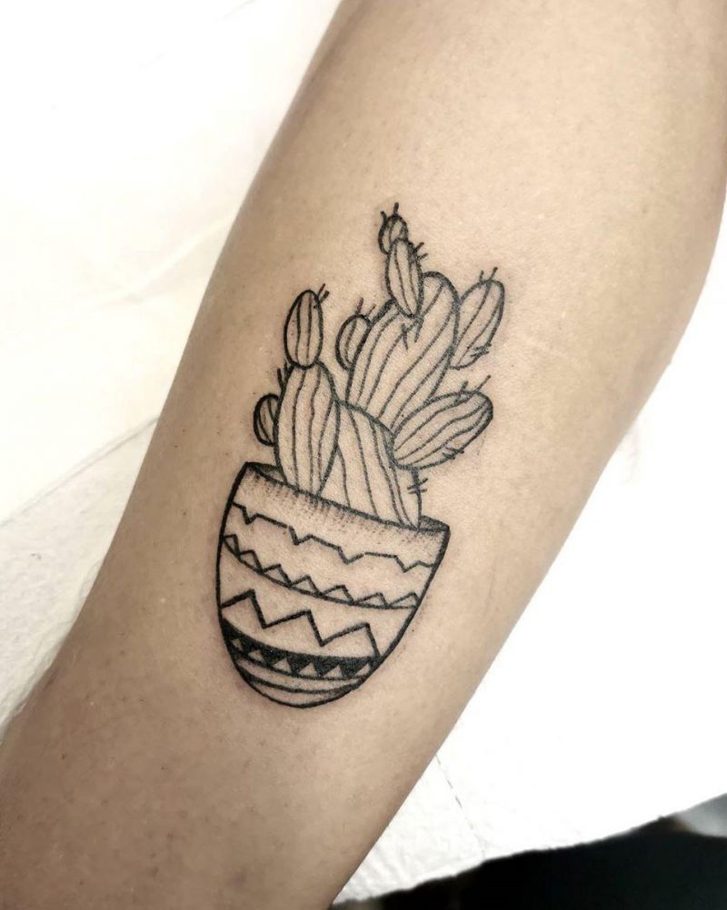 30 Beautiful Cactus Tattoos Enhance Your Personality