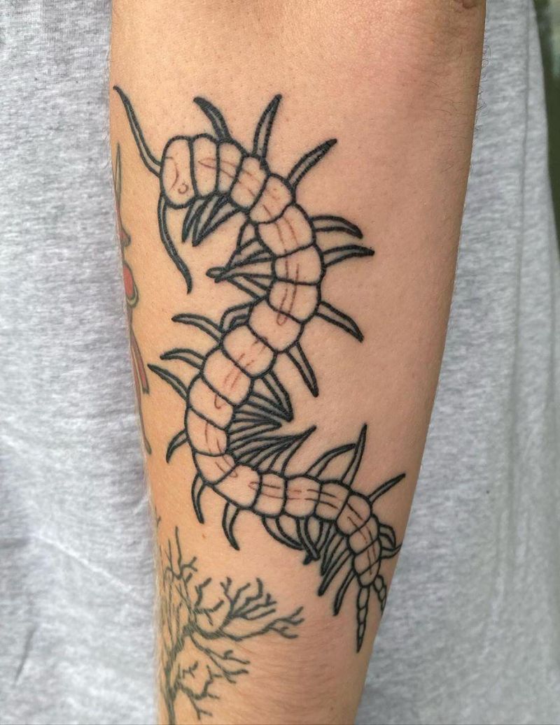 30 Amazing Centipede Tattoos You Will Love to Try