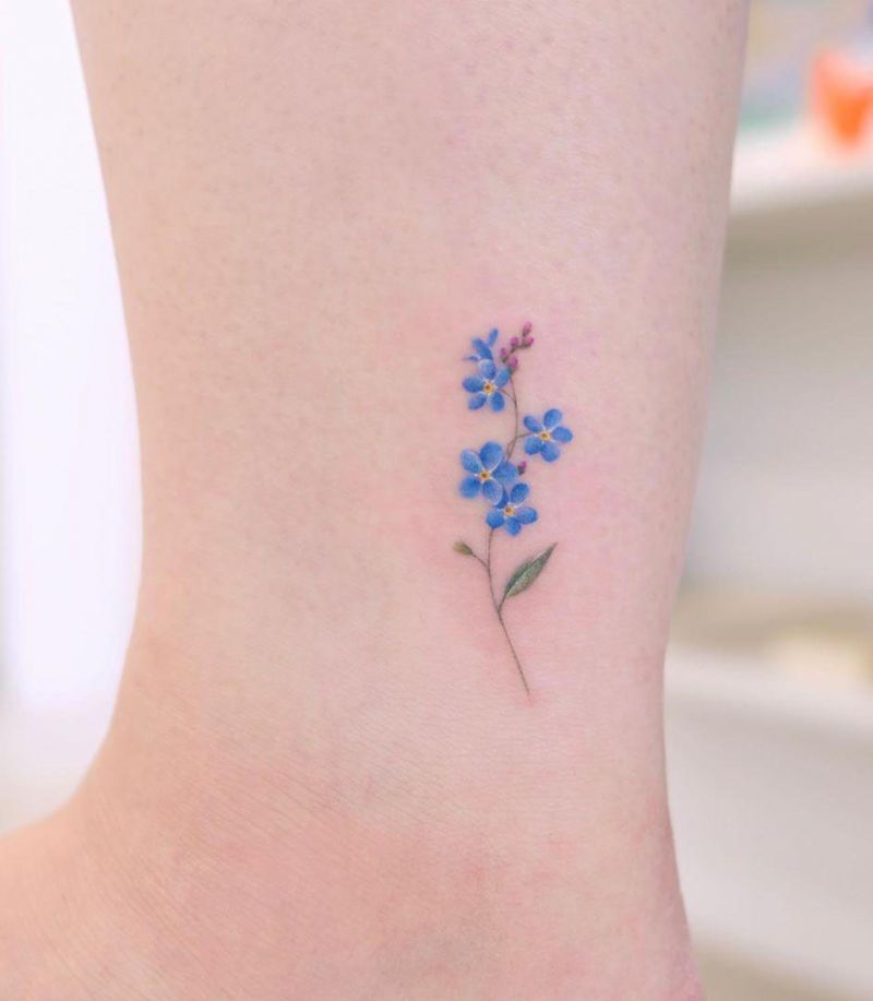 30 Pretty Forget Me Not Tattoos for Your Inspiration