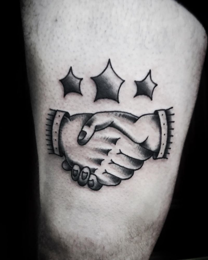 30 Creative Handshake Tattoos You Will Love