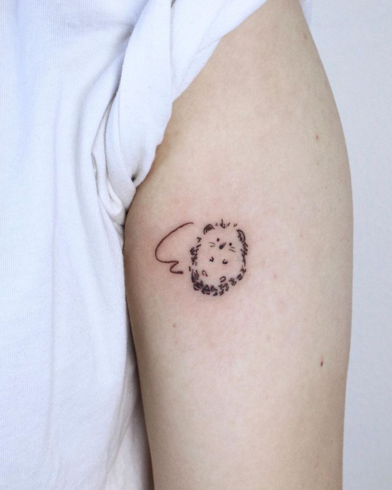 30 Cute Hedgehog Tattoos You Will Love