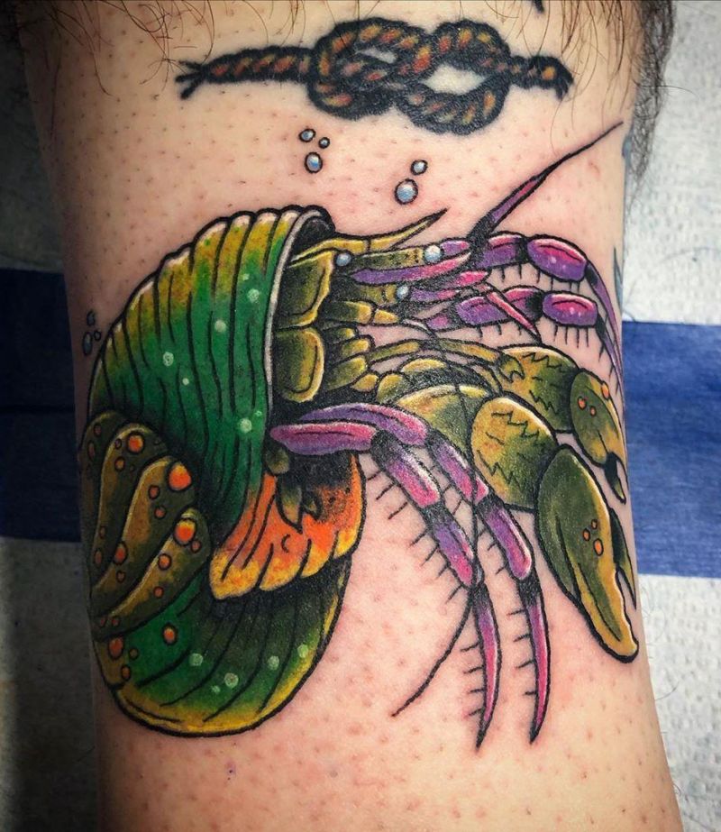 30 Pretty Hermit Crab Tattoos You Will Love