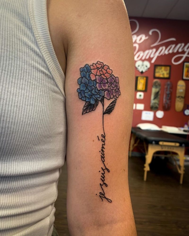 30 Elegant Hydrangea Tattoos for Women You Will Love