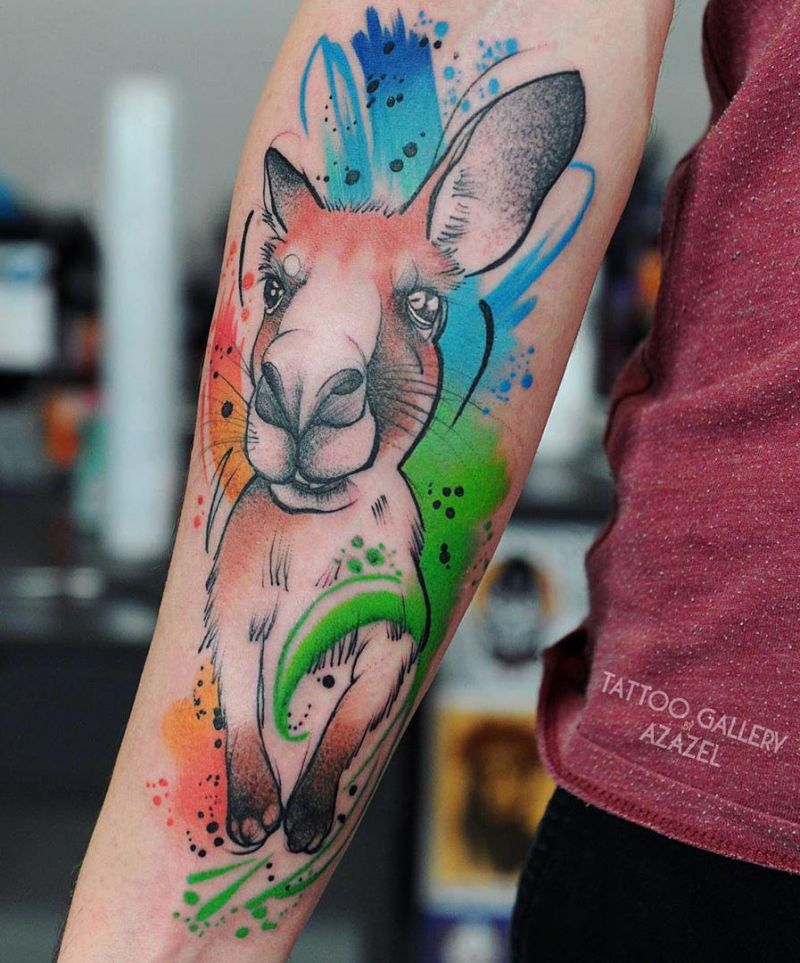 30 Superb Kangaroo Tattoos You Will Like to Try