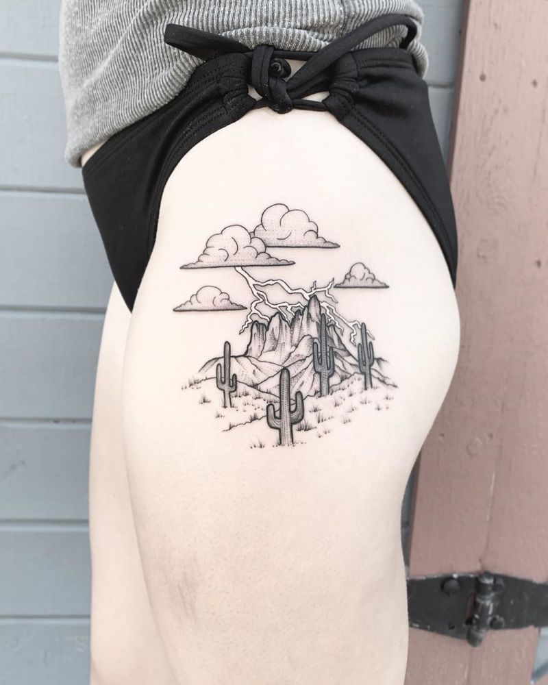 30 Beautiful Landscape Tattoos You Will Love