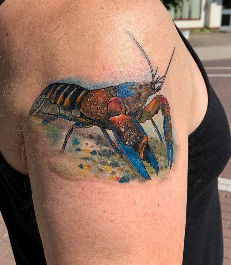 30 Pretty Lobster Tattoos Make You Successful