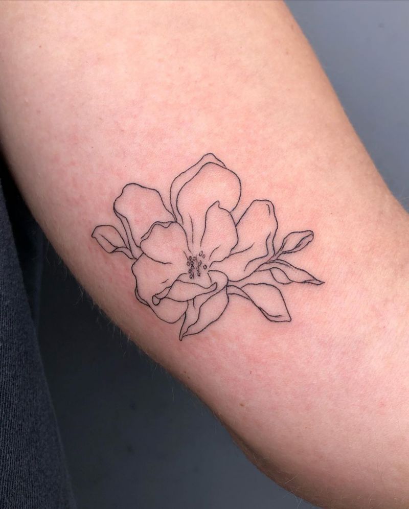 30 Beautiful Magnolia Tattoos You Will Love