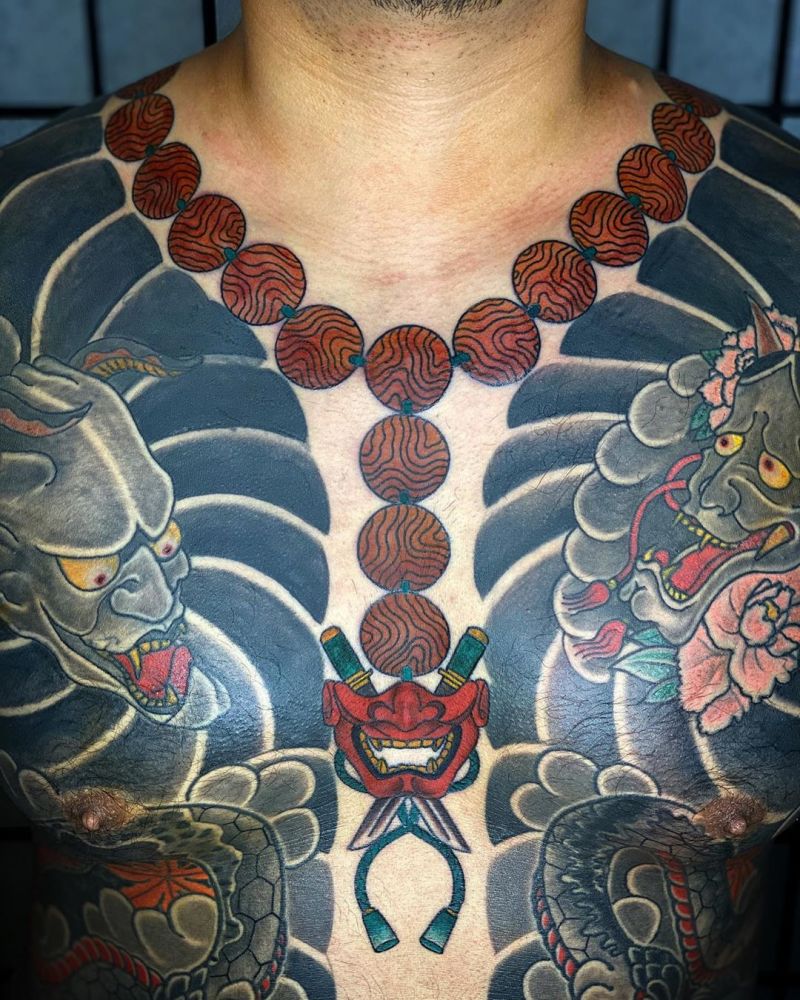 30 Pretty Necklace Tattoos Give You a Different Feeling