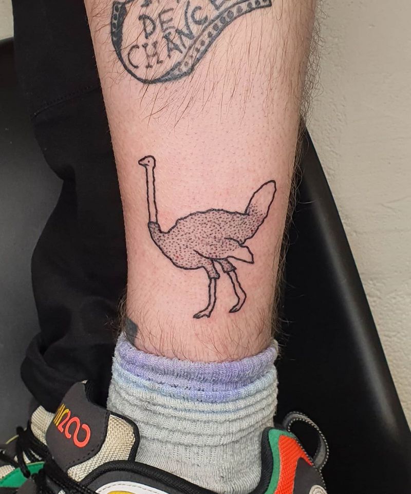 30 Pretty Ostrich Tattoos Hope to Inspire You