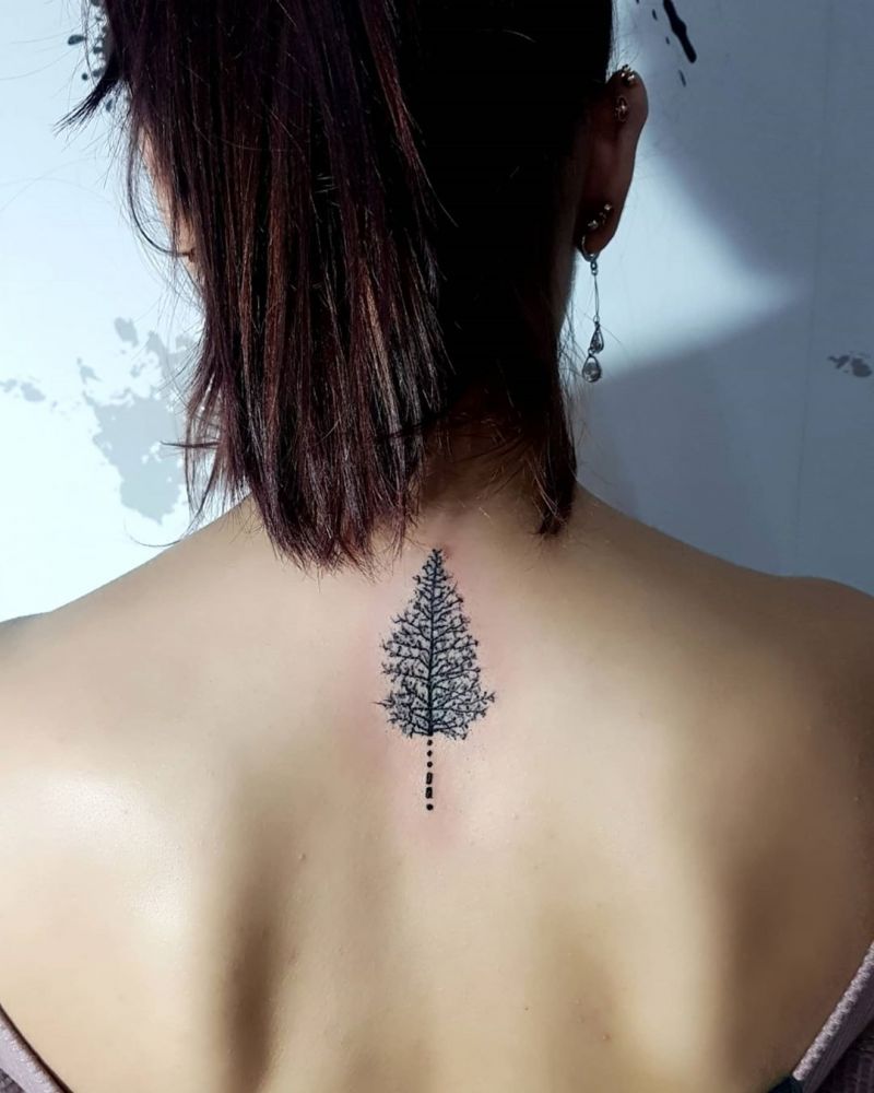 30 Pretty Pine Tattoos You Will Love