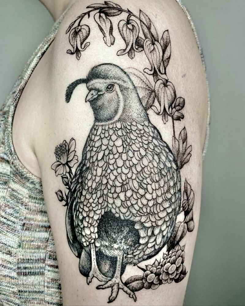 30 Pretty Quail Tattoos to Inspire You