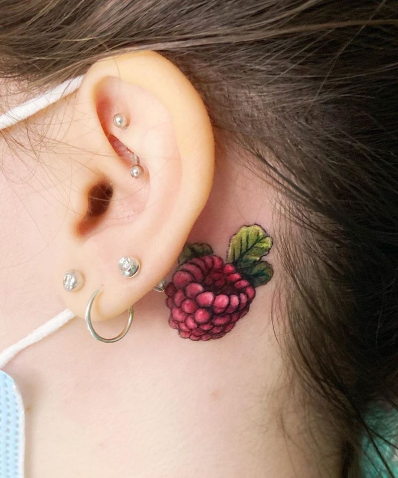 30 Elegant Raspberry Tattoos You Can't Help Trying