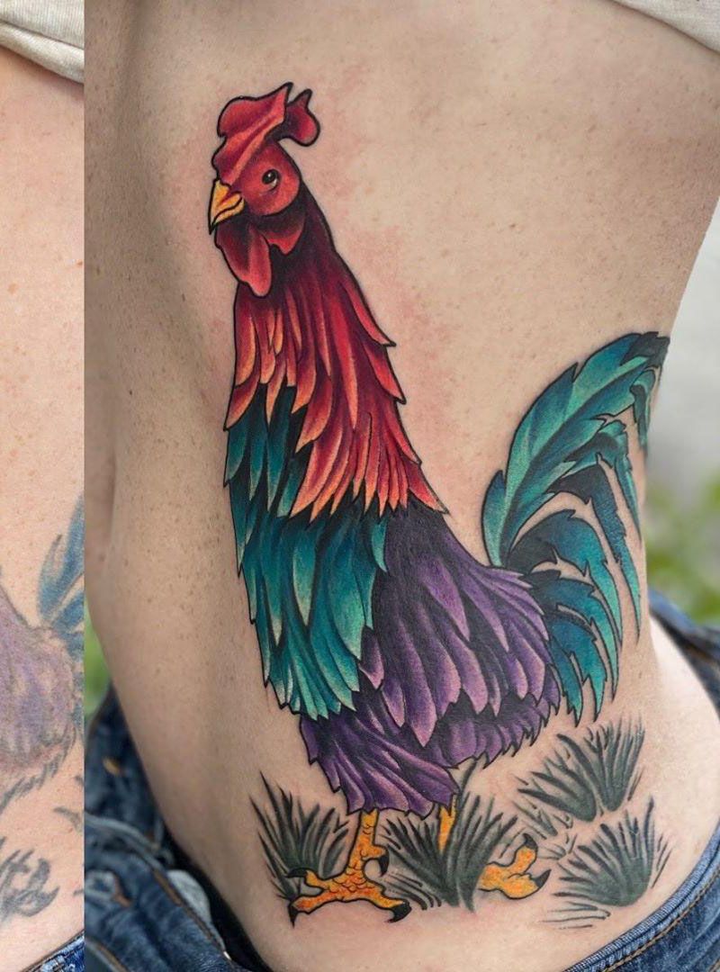 30 Creative Rooster Tattoos Give You Inspiration