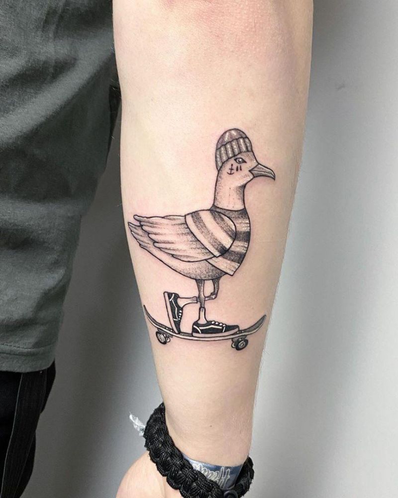 30 Great Seagull Tattoos You Want to Try