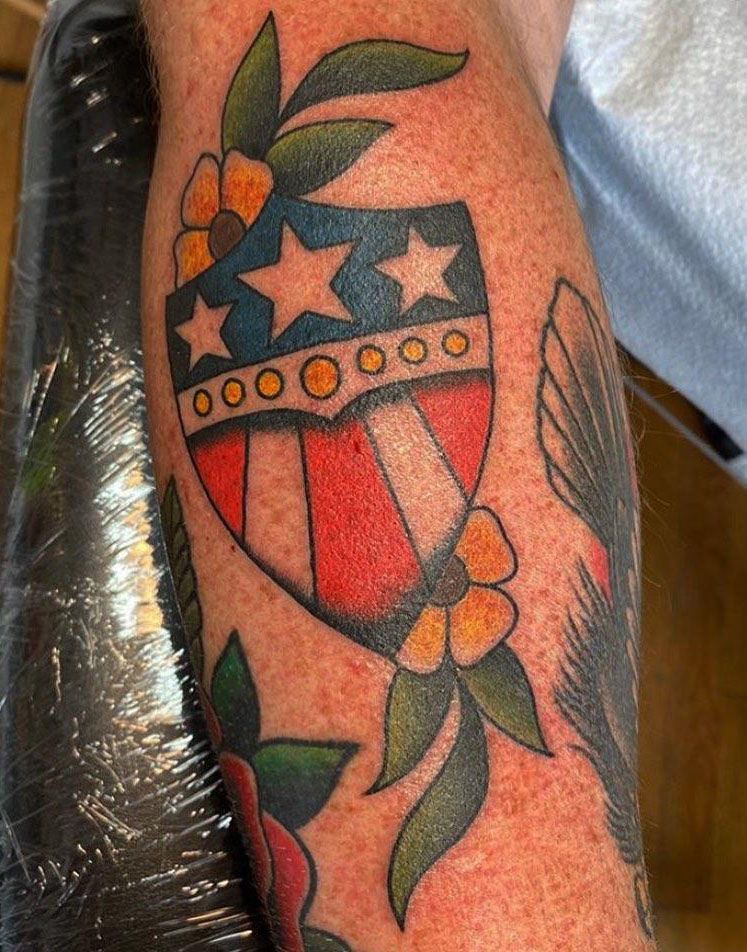 30 Creative Shield Tattoos You Will Love