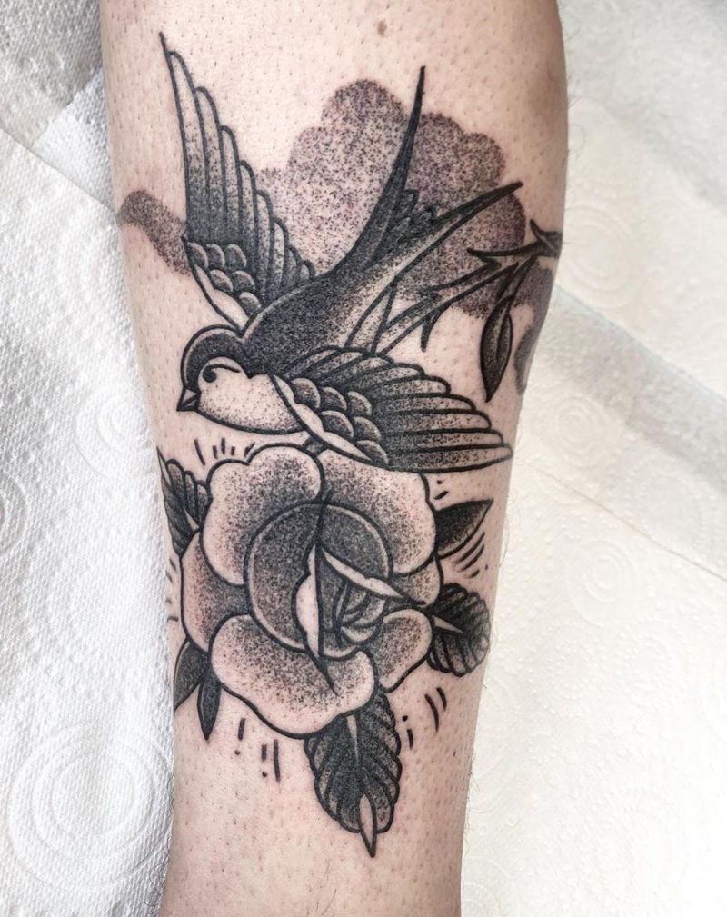 30 Stunning Swallow Tattoos for You to Enjoy