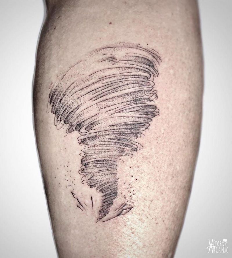 30 Pretty Tornado Tattoos to Inspire You