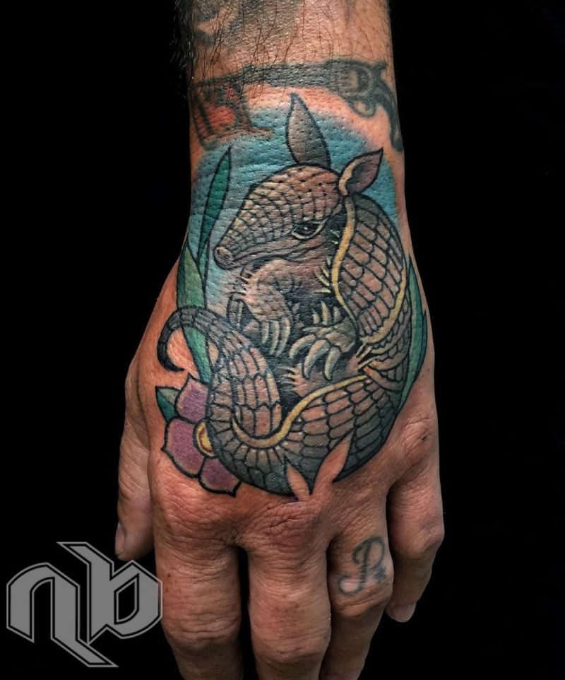 30 Stunning Armadillo Tattoos You Will Love