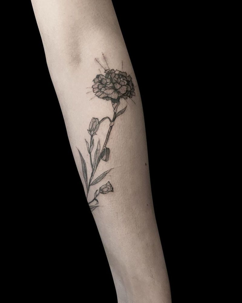 30 Pretty Carnation Tattoos You Will Love