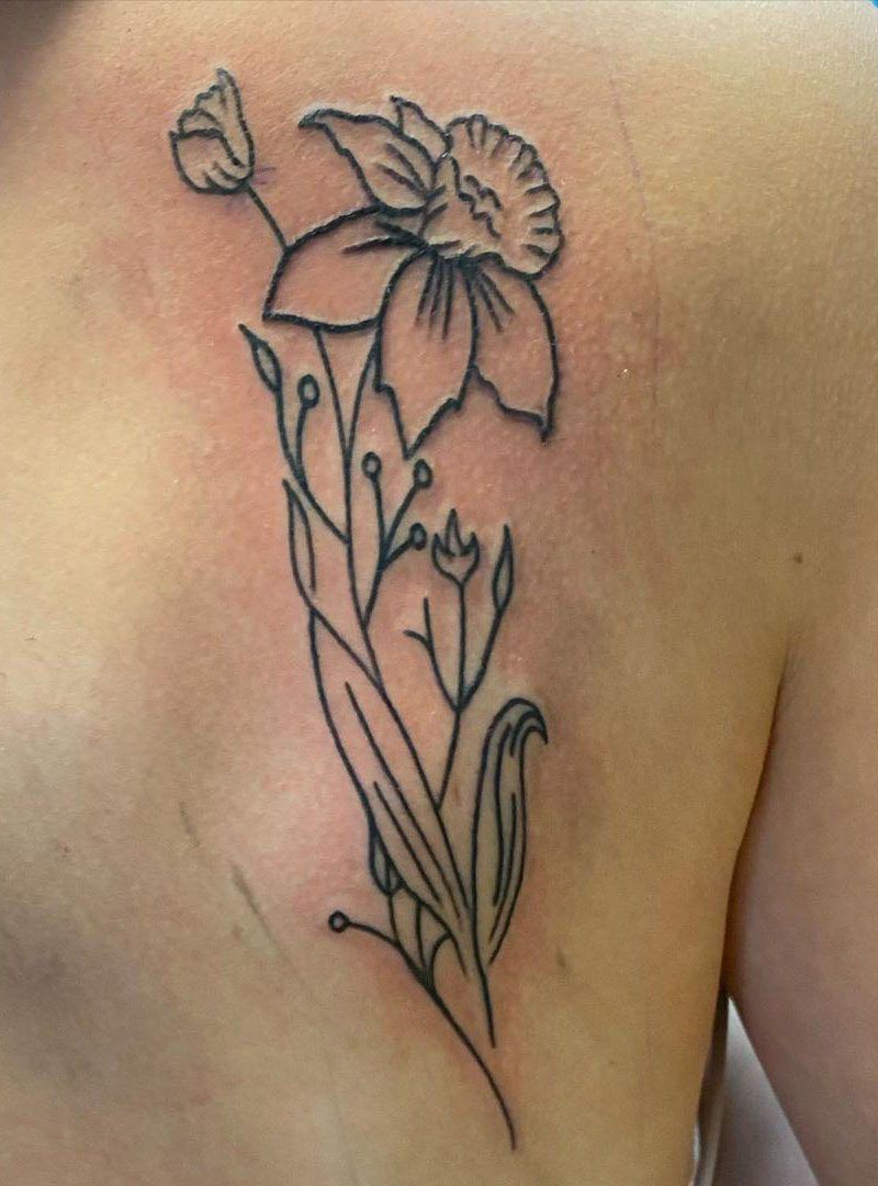 30 Pretty Daffodil Tattoos You Will Love