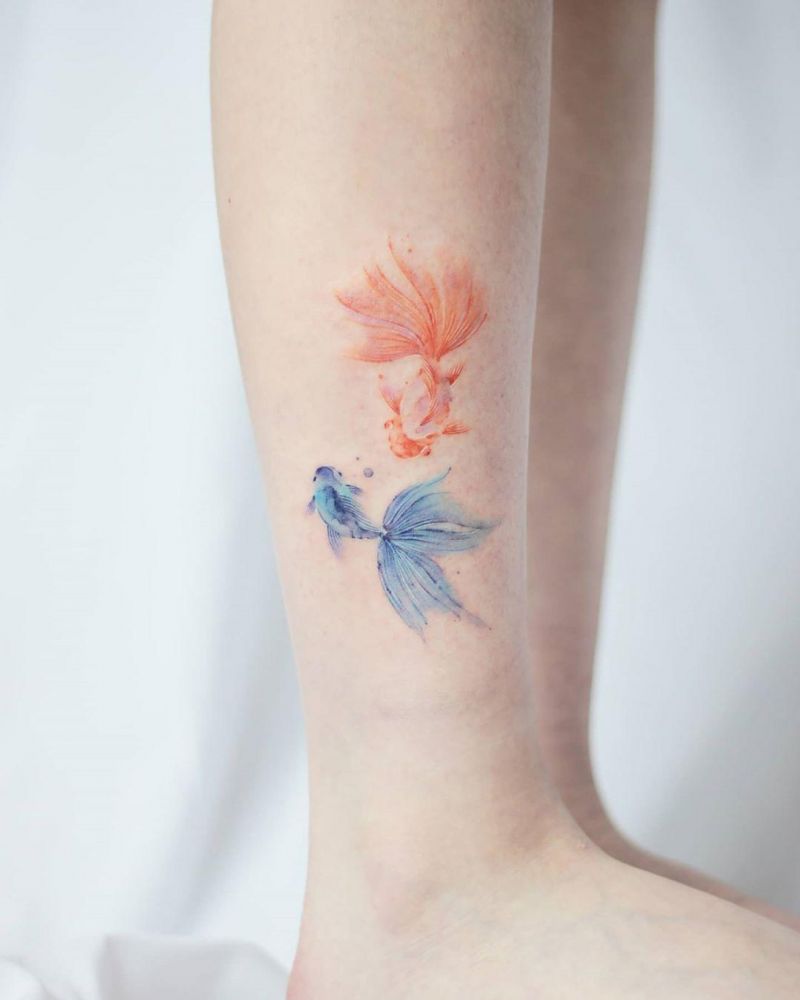 30 Pretty Goldfish Tattoos for Your Inspiration