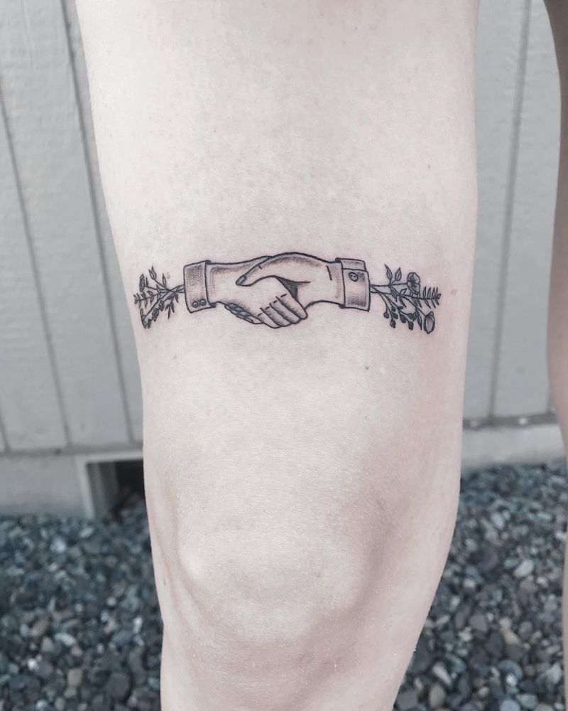 30 Creative Handshake Tattoos You Will Love