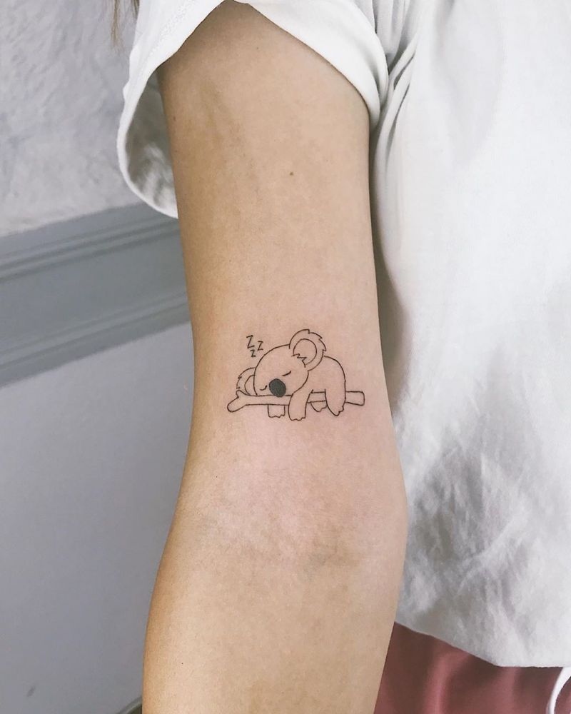 30 Cute Koala Tattoos You Will Love