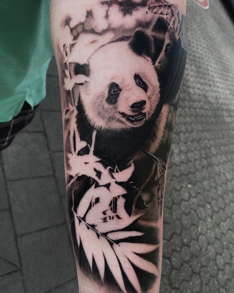 30 Adorable Panda Tattoos Make You Want to Laugh