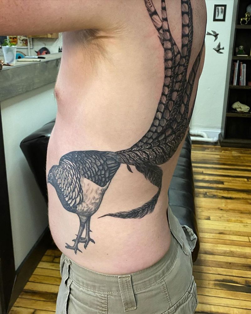 30 Pretty Pheasant Tattoos to Inspire You