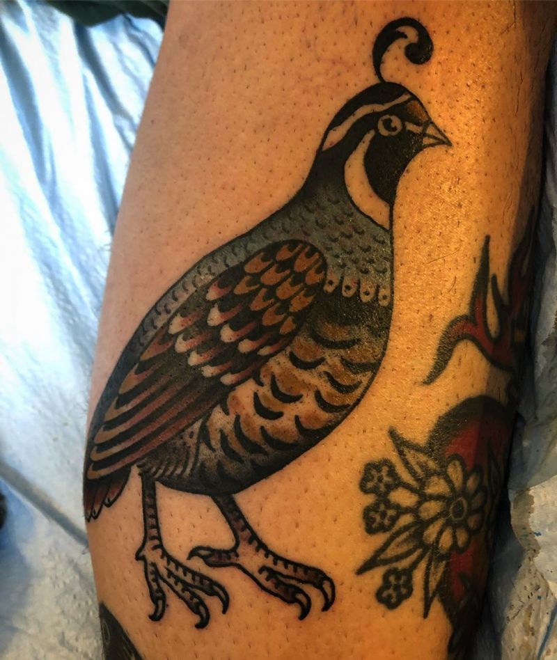 30 Pretty Quail Tattoos to Inspire You