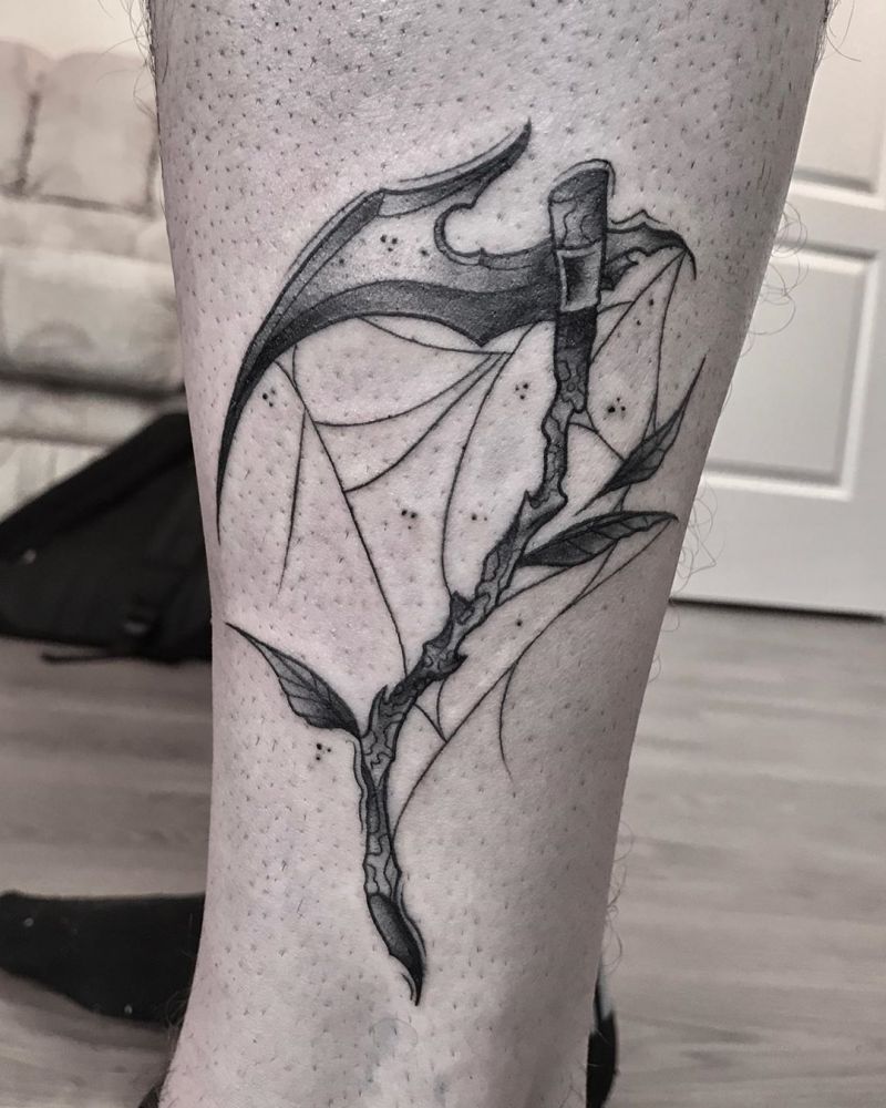 30 Creative Scythe Tattoos You Will Love