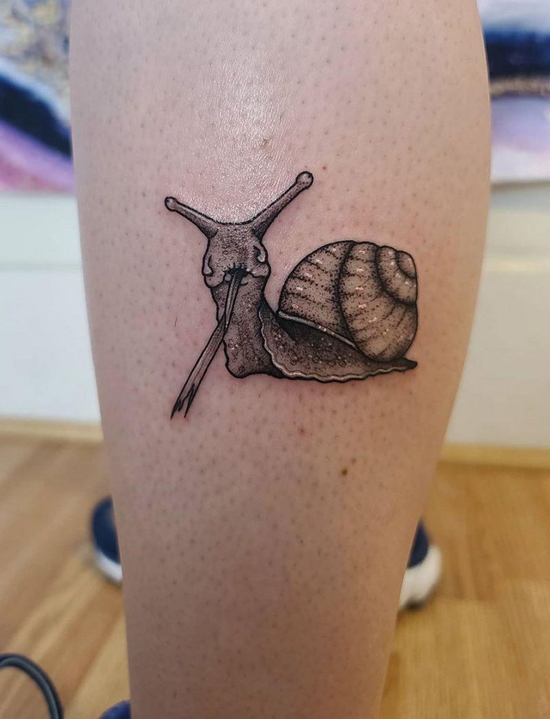 30 Cute Snail Tattoos That You Can't Miss