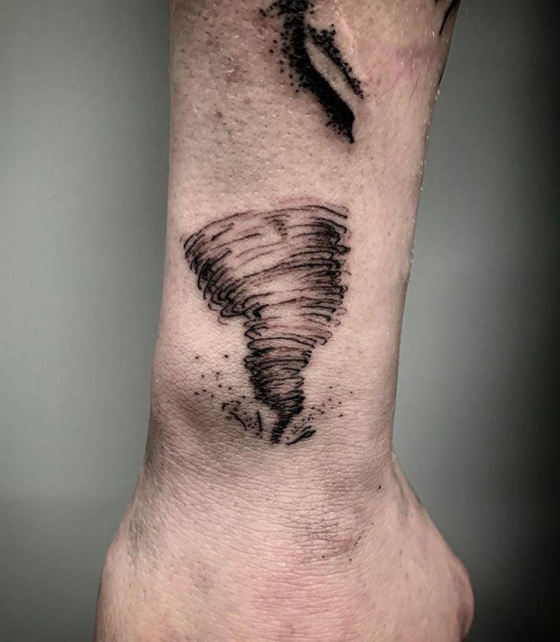 30 Pretty Tornado Tattoos to Inspire You