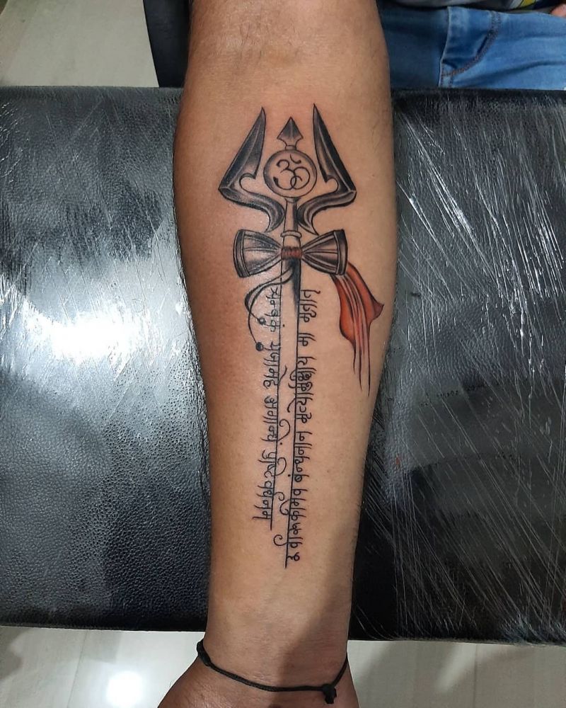 30 Creative Trident Tattoos for Your Inspiration