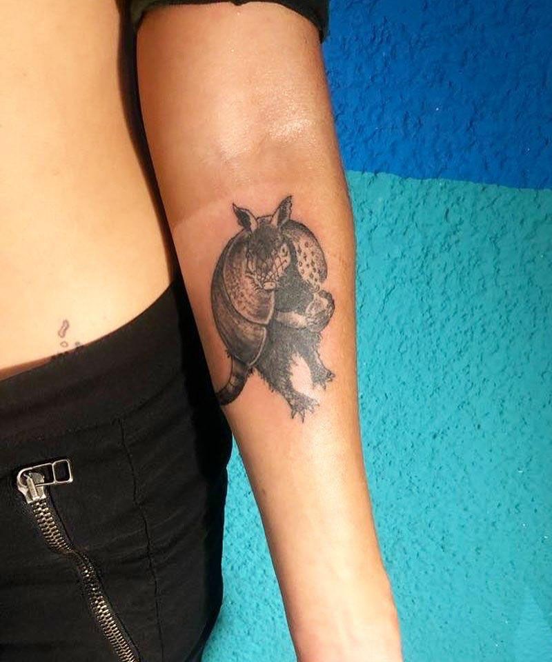 30 Stunning Armadillo Tattoos You Will Love