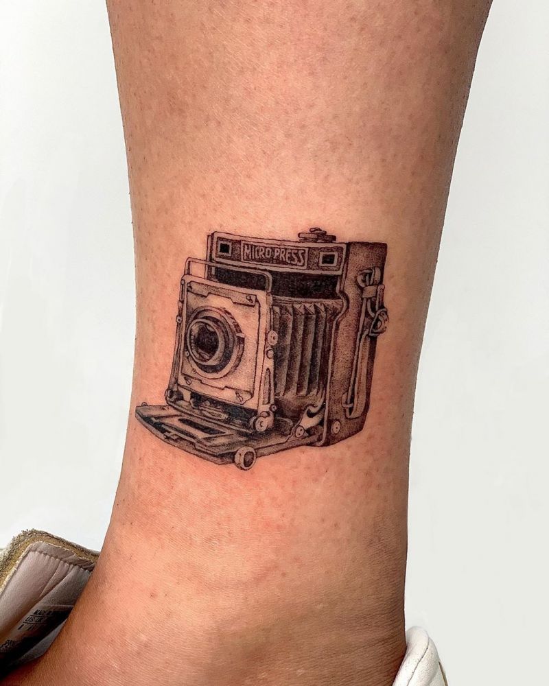 30 Creative Camera Tattoos You Will Love