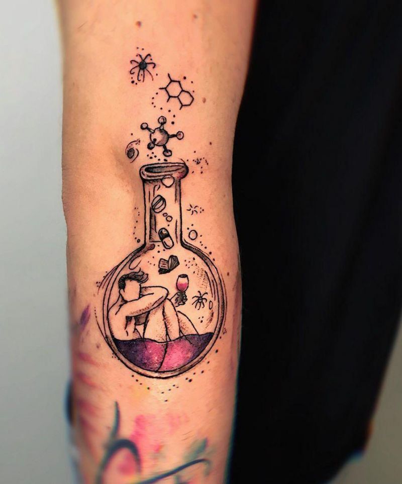 30 Elegant Chemistry Tattoos You Will Love