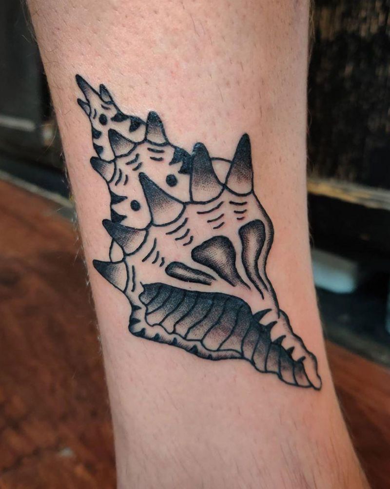 30 Pretty Conch Tattoos You Will Love