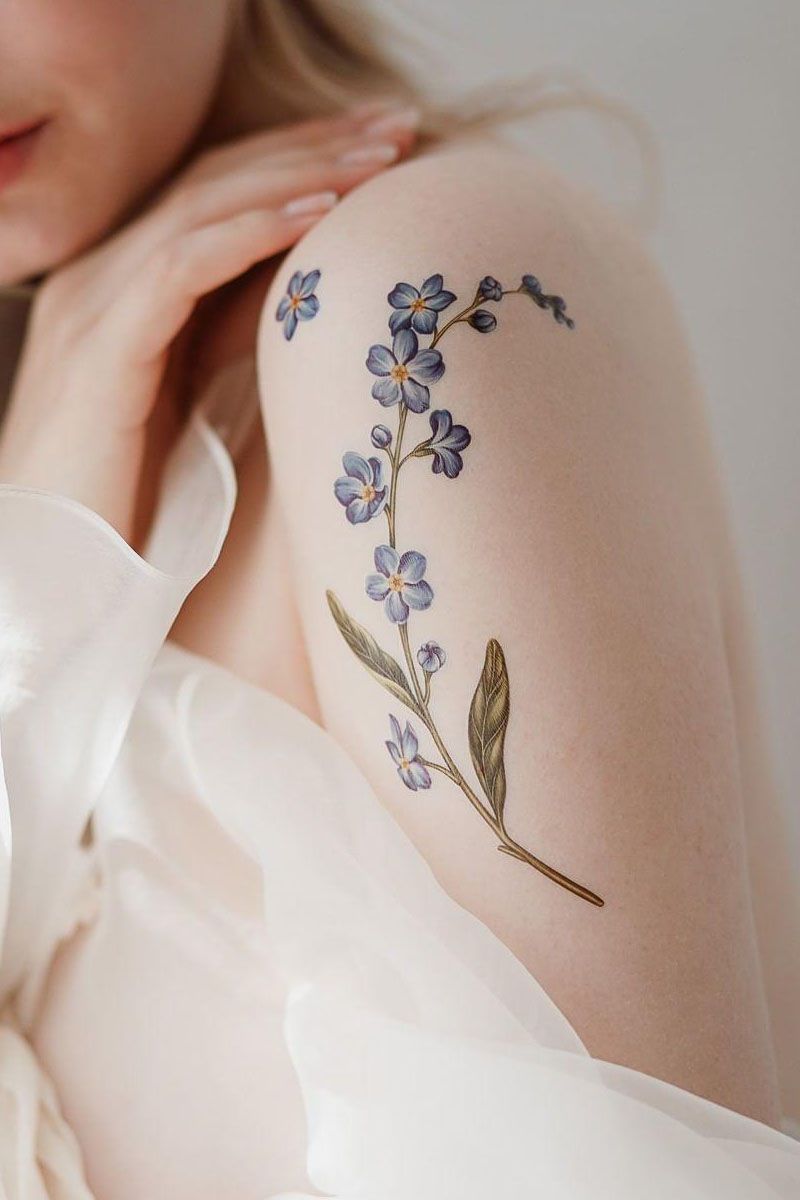 30 Pretty Forget Me Not Tattoos for Your Inspiration