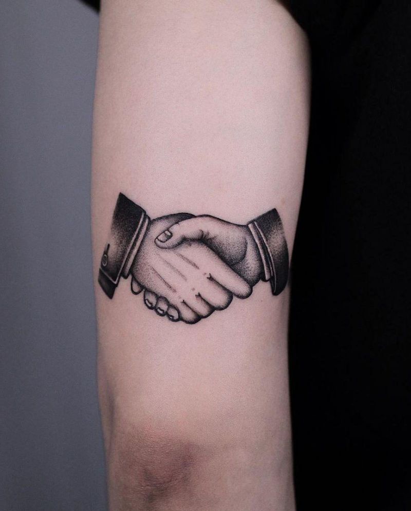 30 Creative Handshake Tattoos You Will Love