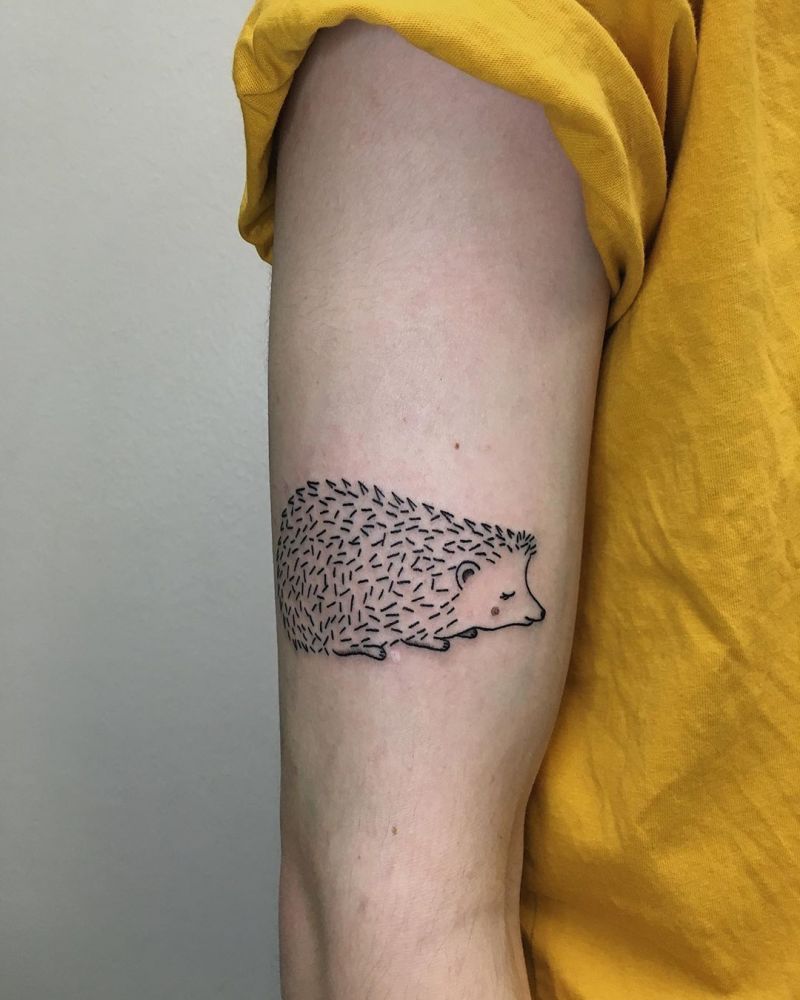 30 Cute Hedgehog Tattoos You Will Love