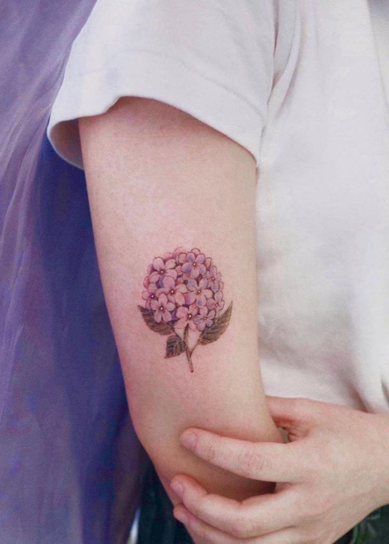 30 Elegant Hydrangea Tattoos for Women You Will Love